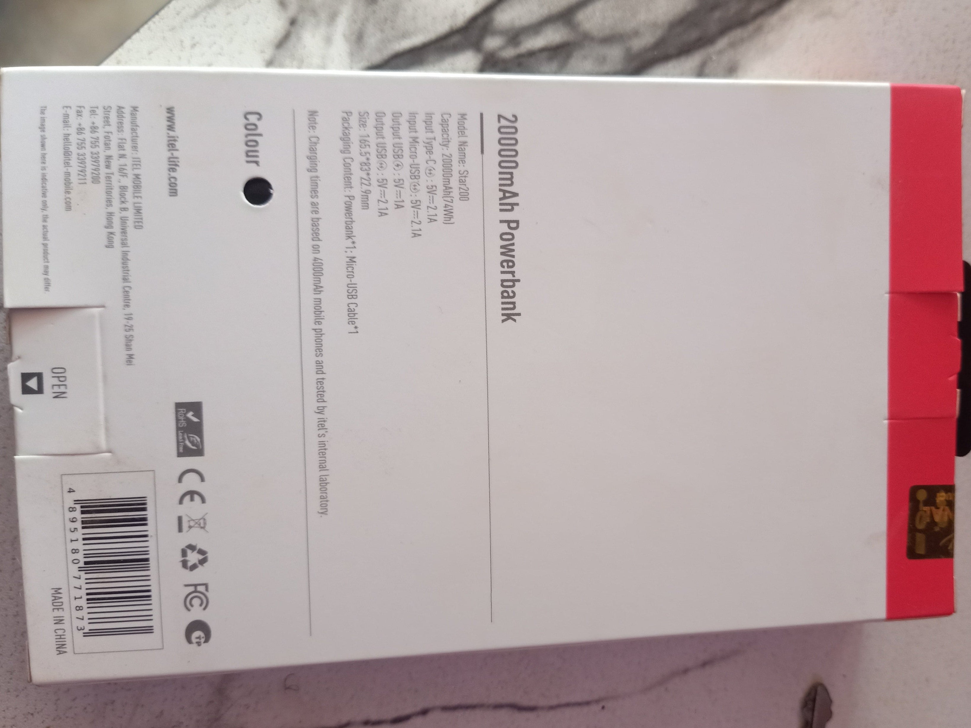 Itel Power bank star200