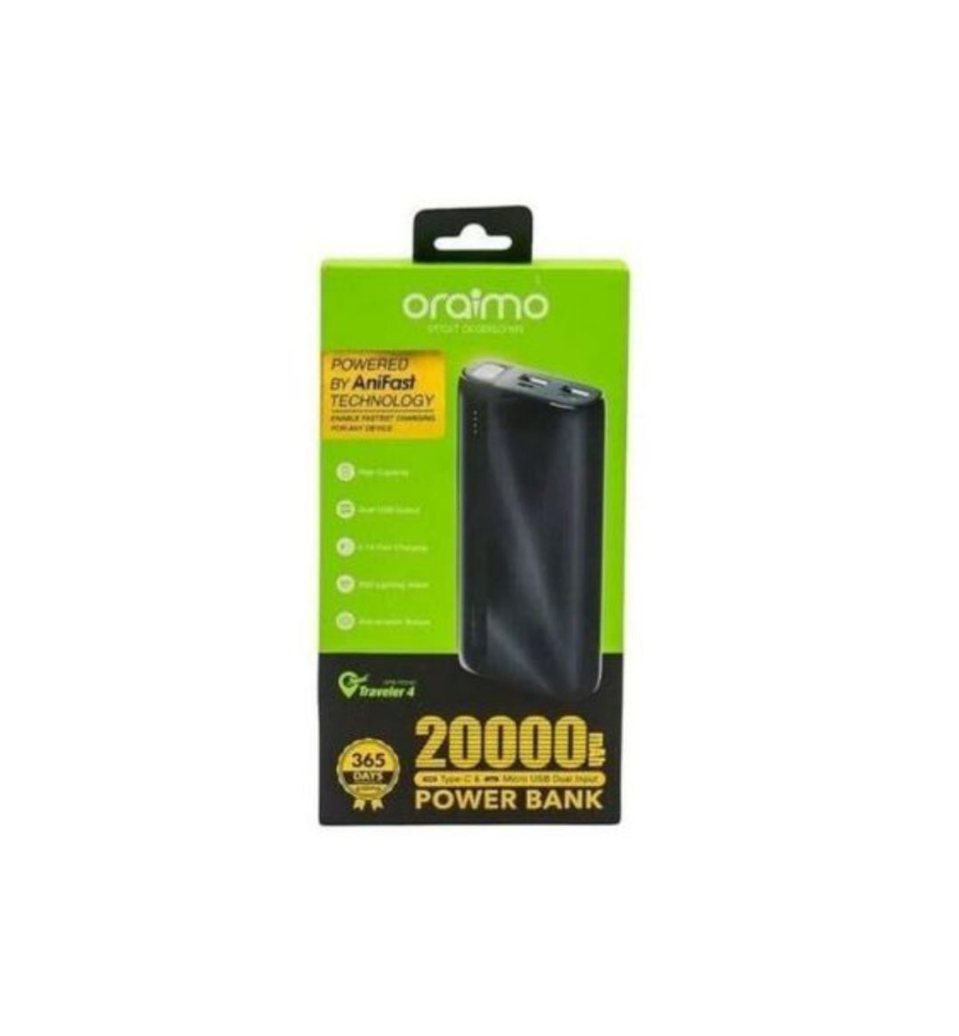 oraimo power bank 20000mah